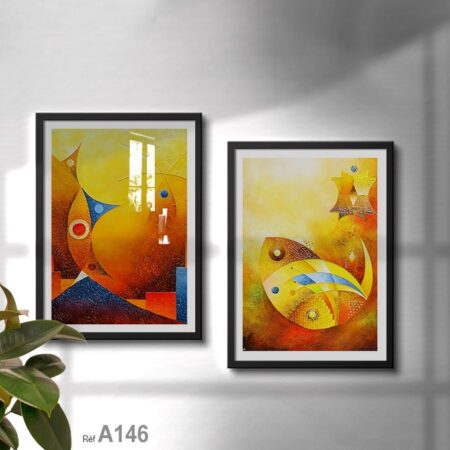 Peinture Abstraite aquatique évoquant la fluidité de l'eau, vente au Maroc