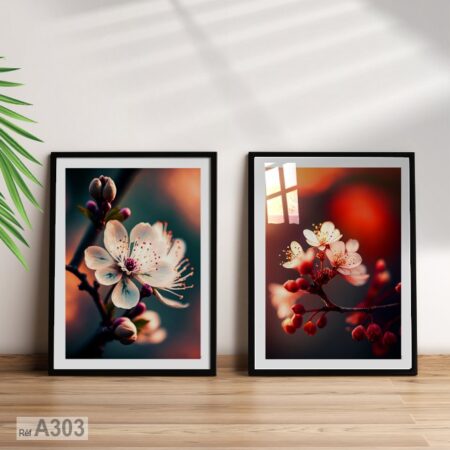 Tableau d'arbres à fleurs, décoration nature, prix Achat en ligne au Maroc