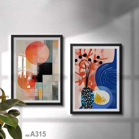 Tableau décoratif Abstrait, Vase à Fleurs en vente au Maroc