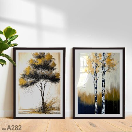 Peinture Arbres et forêt, Tableau décoration mural au Maroc