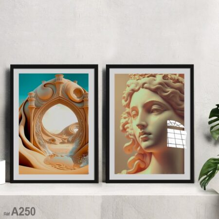 Achat au Maroc, Tableau portrait belle femme romaine futuriste