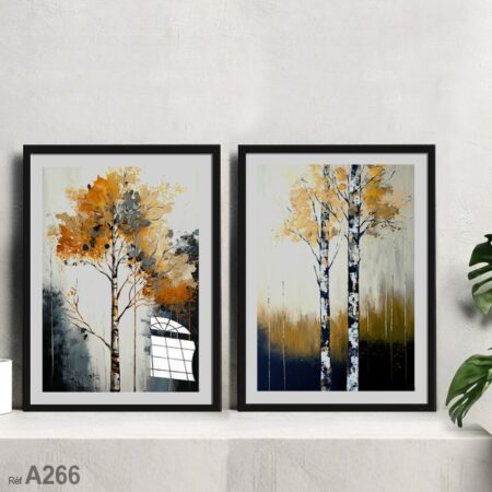 Tableau décoration mural Maroc, Peinture d’arbres et forêt