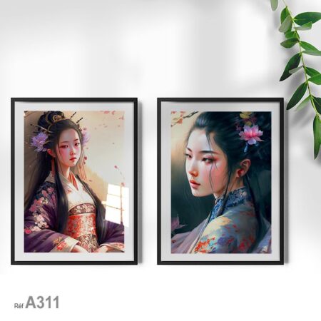 vente Tableau décoratif Maroc: Beauté femme et fille asiatique