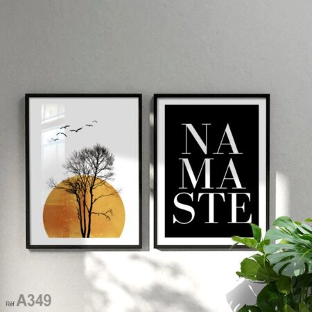 Tableau décoratif "Lever de soleil méditatif", une idée déco murale moderne, salle de reception