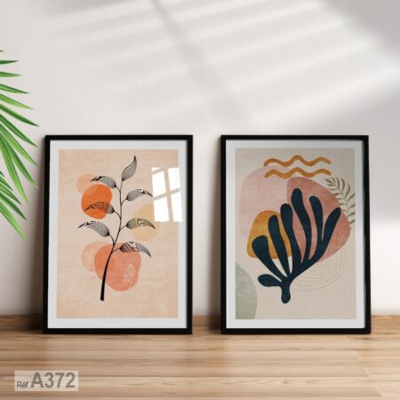 ديكور غرفة النوم Tableau décoration bohème, plante et nature pour chambre à coucher moderne, idée déco murale tendance au Maroc.