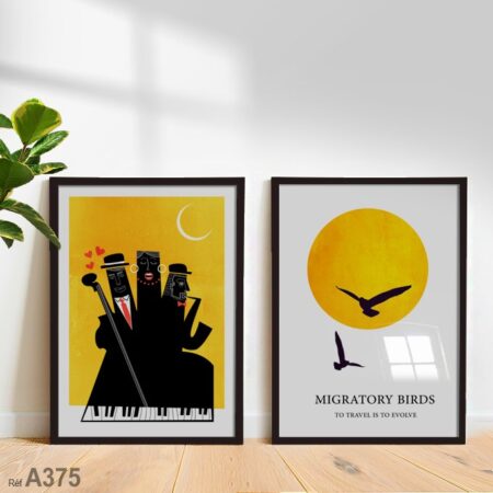 Tableau décoratif design moderne pour studio et bureau, inspiration jazz, idée déco murale unique à acheter au Maroc.