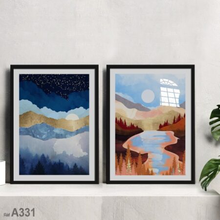 Paysages montagneux pour votre salon et chambre à coucher. Idée déco murale ديكور الحائط بالمغرب