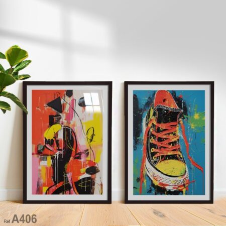 Achetez au Maroc : Tableau street art abstrait, style américain, déco murale moderne pour chambre enfant et adolescent.