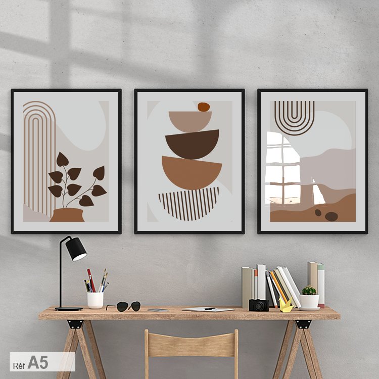 ensemble de 3 tableaux décoratifs au Maroc