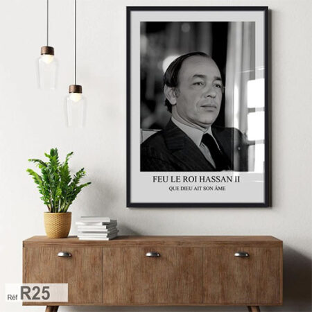 Tableau Roi Hassan 2 king of Morocco