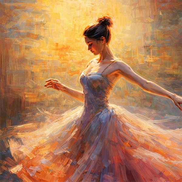 Impression sur verre - Image sur verre - Une ballerine en jupe de tulle se repose dans le