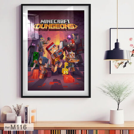 Affiche et tableau décoratif Minecraft Dungeon, idéal pour la chambre des enfants, filles et garçons à Rabat, Casa .. et autre ville