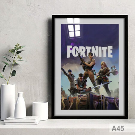 Poster décoratif inspiré de jeu Fortnite, disponible en tableau décoratif au Maroc, vente en ligne au Maroc