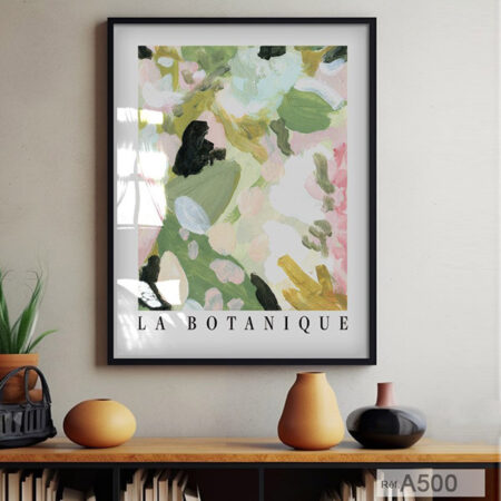 vente en ligne au Maroc, Tableau décoration murale, art floral abstrait contemporain couleurs pastels, chambre et salle