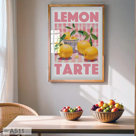 Citron sur table de cuisine : Affiche mural décoration et salle à manger, Tableau & cadre moderne au Maroc depuis Casablanca