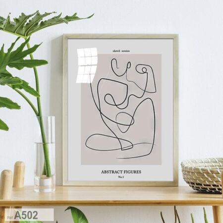 Tableau Décoration Murale - un Intérieur Design Idée Cadeau Originale et Design minimaliste figure abstraite, au Maroc