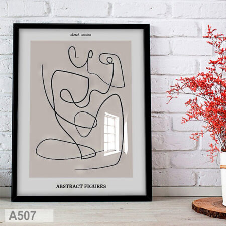 Vente Tableaux Décoration murale, Corp de femme ligne simple - Galerie d'Art minimaliste au Maroc pour salon et chambre