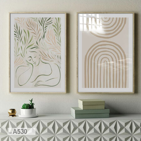 vente Affiches Encadrées, Décoration Murale Design, figure féminine, Tableaux style botanique naturel لوحات بأسلوب نباتي طبيعي، ديكورات حائط