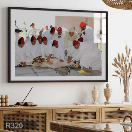 Décoration boucherie Maroc : Tableau Roi Mohamed 6 Aïd Al-Adha, لوحة طابلو الملك محمد السادس ذبيحة عيد الأضحى محل جزارة