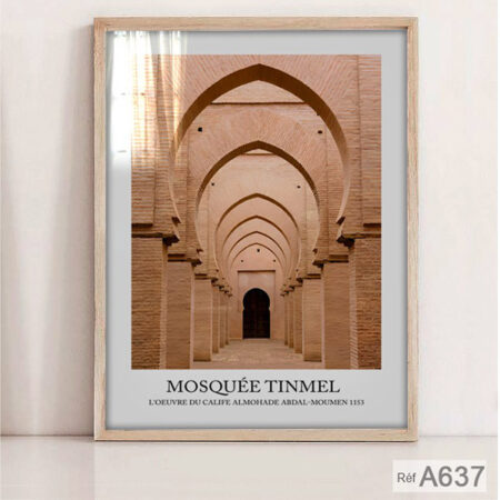 Mosquée de Tinmel Maroc, Tableau décoratif encadré : Monuments traditionnelle historique et d'art islamique ديكور غرفة النوم