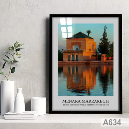 Achat en ligne : Tableau Photo Menara Koutoubia Marrakech, Poster Décorative bureau & chambre et salles
