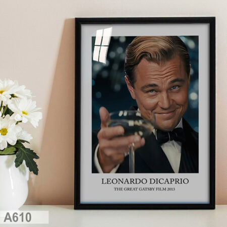 vente Tableau décoratif, Affiche Leonardo Dicaprio Gatsby Le Magnifique Film, Poster cinéma Culte Encadrée sou vitre de qualité au Maroc
