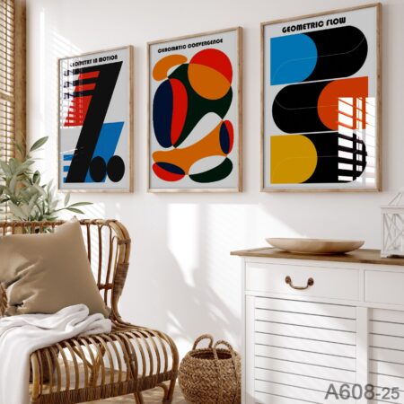 Tableaux affiche vintage design Bauhaus A603-25
