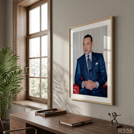 Tableau mural : SM Roi Mohammed VI – Photo officielle à Marrakech | décoration de luxe لوحة الملك محمد السادس
