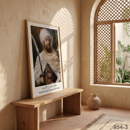 Tableau décoratif 3 : Le Sultan Rachid ben Chérif - Photo Rois de la dynastie alaouite ملوك الدولة العلوية : مولاي الرشيد بن الشريف