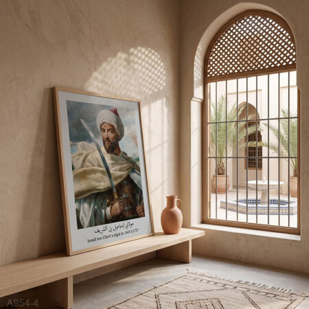 Tableau décoratif 4 : Le Sultan Ismaïl ben Chérif- Photo Rois de la dynastie alaouite ملوك الدولة العلوية : مولاي إسماعيل بن الشريف