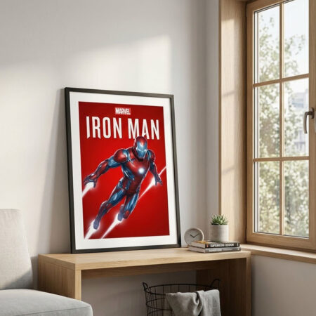 Tableau Décoration Chambre Enfant garçons : Iron Man et Super-Héros de Cinéma, vente au Maroc