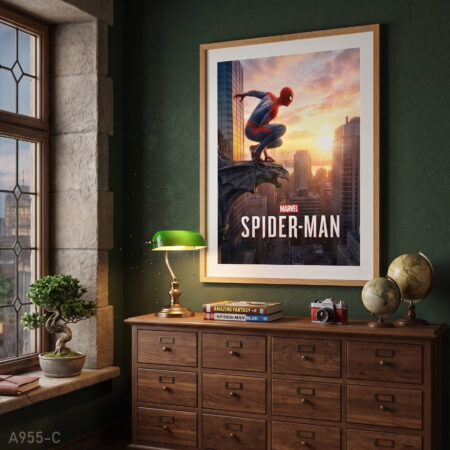Poster décoration murale moderne chambre garçon, Tableau Spider-Man, Achat en ligne Casablanca ديكور غرقة أطفال