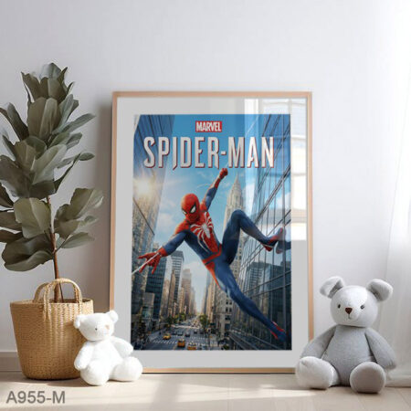 Poster décoratif chambre adolescent, Tableau encadré cinéma Spider-Man, vente en ligne Casablanca لوحة غرفة أطفال